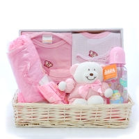 Baby Basket Tray Pink